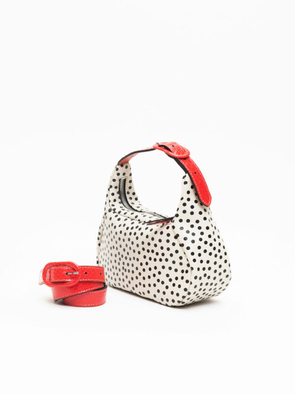 coppelle & cintura<span> - </span>pois neri e rosso