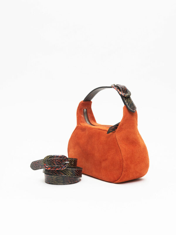 coppelle & cintura<span> - </span>scamosciato orange e multi