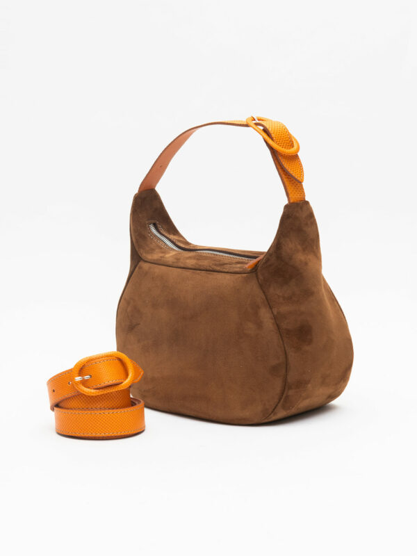 coppelle large & cintura<span> - </span>chocolate e arancio