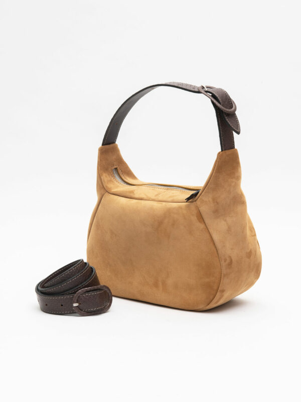 coppelle large & cintura<span> - </span>scamosciato e moro