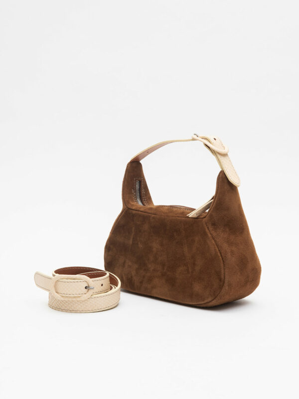 coppelle & cintura<span> - </span>scamosciato chocolate e panna