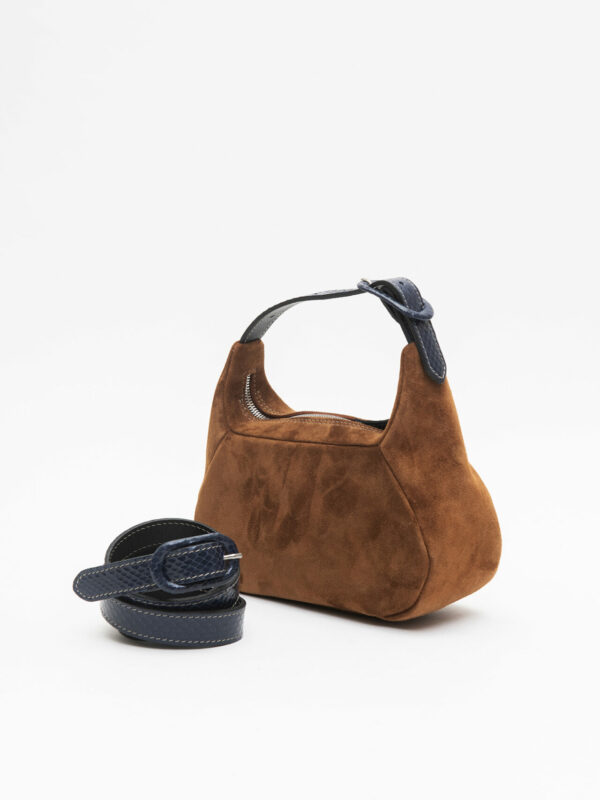 coppelle & cintura<span> - </span>scamosciato chocolate e blu