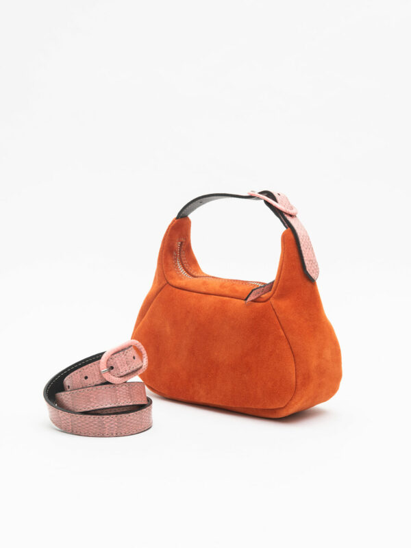 coppelle & cintura<span> - </span>scamosciato orange e rosa