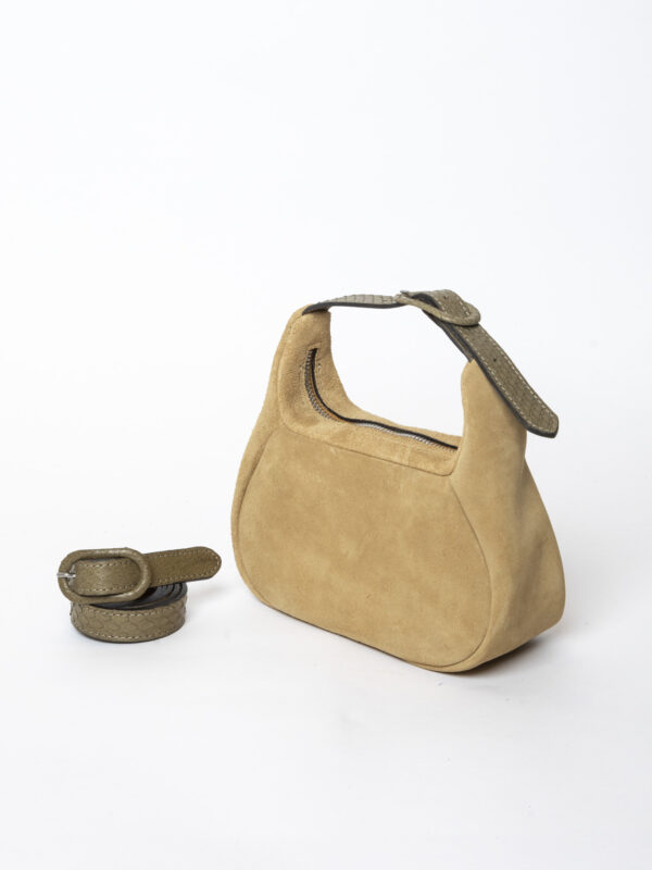 coppelle & cintura<span> - </span>scamosciato beige e khaki