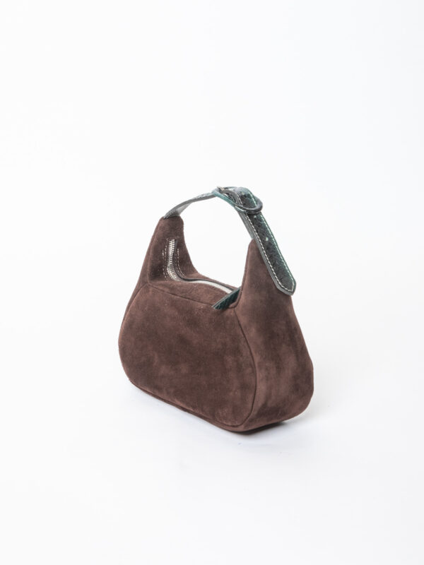 coppelle<span> - </span>scamosciato testa di moro e smeraldo