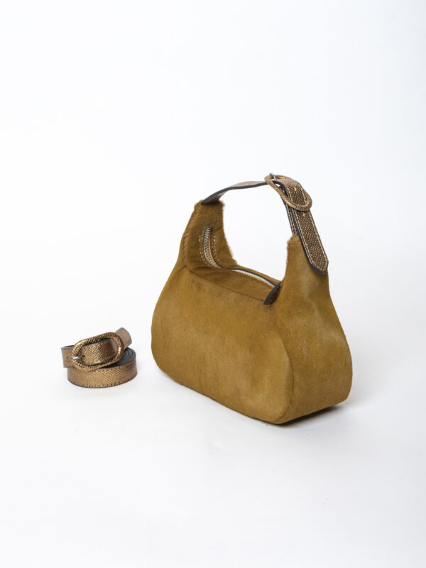 coppelle & cintura<span> - </span>cavallino oliva e laminato