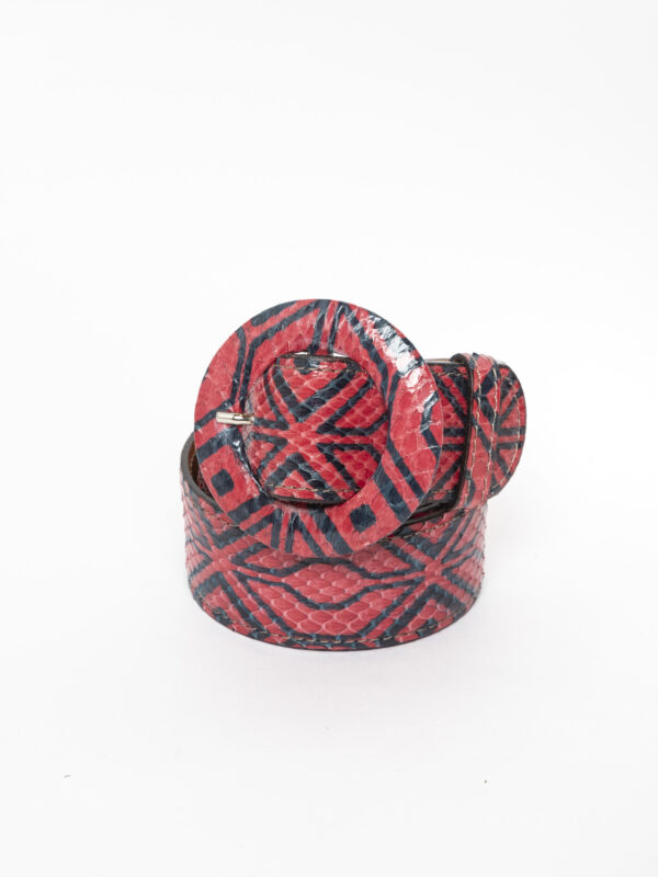cintura 3,5 cm<span> - </span>rosso nero