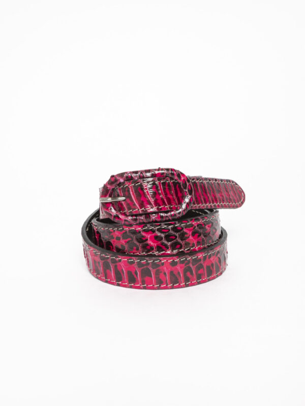 cintura 2 cm<span> - </span>rosso nero