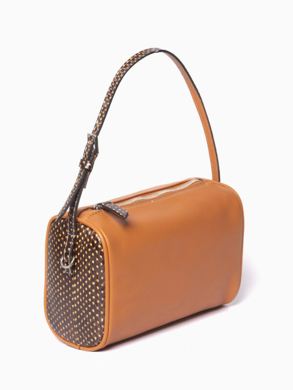 tiberina<span> - </span>cuoio marrone pois