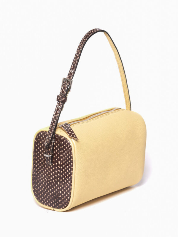 tiberina<span> - </span>giallo marrone pois