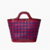 rosso e blu pied de poule